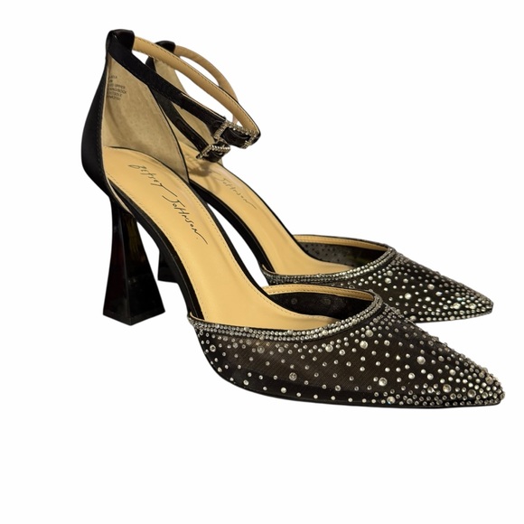 Betsey Johnson Shoes - Betsey Johnson/Black/ Women's Viola Rhinestone Mesh Evening Pumps/Size: 10